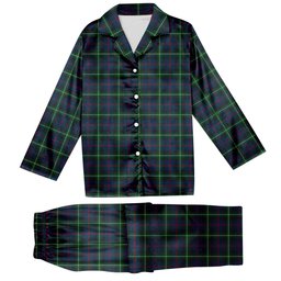 ScotsTee Shop Scottish Bannatyne Tartan Pajama Satin Velvet Flannel Pajama Set