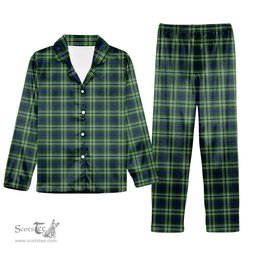 ScotsTee Shop Scottish Blackadder Tartan Pajama Satin Velvet Flannel Pajama Set