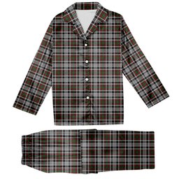 ScotsTee Shop Scottish Borthwick Dress Tartan Pajama Satin Velvet Flannel Pajama Set