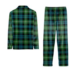 ScotsTee Shop Scottish Baillie of Polkemmet Ancient Tartan Pajama Satin Velvet Flannel Pajama Set