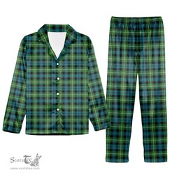 ScotsTee Shop Scottish Baillie of Polkemmet Ancient Tartan Pajama Satin Velvet Flannel Pajama Set