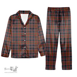 ScotsTee Shop Scottish Borthwick Ancient Tartan Pajama Satin Velvet Flannel Pajama Set