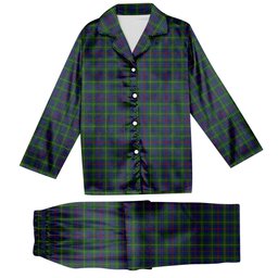 ScotsTee Shop Scottish Bailey, The House of Tartan Pajama Satin Velvet Flannel Pajama Set