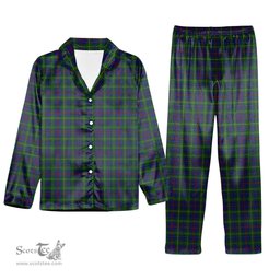 ScotsTee Shop Scottish Bailey, The House of Tartan Pajama Satin Velvet Flannel Pajama Set
