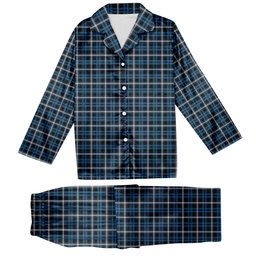 ScotsTee Shop Scottish Balfour Geiner, Alwyn Tartan Pajama Satin Velvet Flannel Pajama Set