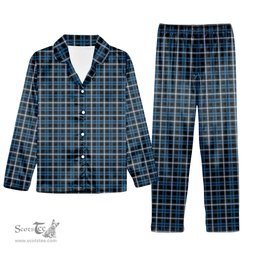 ScotsTee Shop Scottish Balfour Geiner, Alwyn Tartan Pajama Satin Velvet Flannel Pajama Set