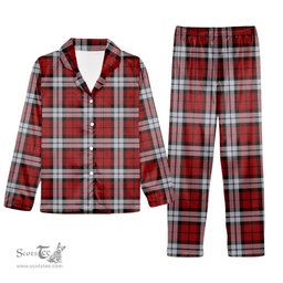 ScotsTee Shop Scottish Brodie Dress Tartan Pajama Satin Velvet Flannel Pajama Set