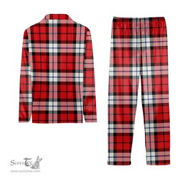 ScotsTee Shop Scottish Brodie Dress Modern Tartan Pajama Satin Velvet Flannel Pajama Set