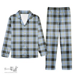 ScotsTee Shop Scottish Baxter of Balgavies Ancient Tartan Pajama Satin Velvet Flannel Pajama Set