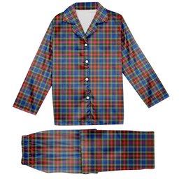ScotsTee Shop Scottish Bethune Tartan Pajama Satin Velvet Flannel Pajama Set