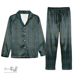 ScotsTee Shop Scottish Bain SC Tartan Pajama Satin Velvet Flannel Pajama Set