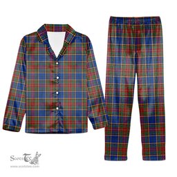 ScotsTee Shop Scottish Beattie (Beatty) Modern Tartan Pajama Satin Velvet Flannel Pajama Set