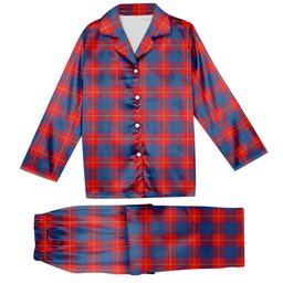 ScotsTee Shop Scottish Blane Tartan Pajama Satin Velvet Flannel Pajama Set