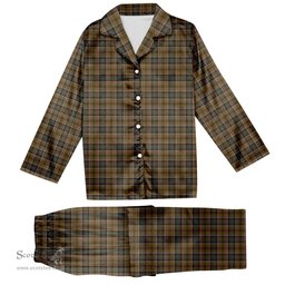 ScotsTee Shop Scottish Bruce of Kinnaird (Vivienne Westwood Design) Tartan Pajama Satin Velvet Flannel Pajama Set