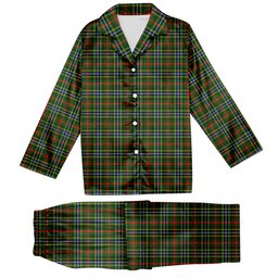 ScotsTee Shop Scottish Bisset SC Tartan Pajama Satin Velvet Flannel Pajama Set
