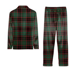 ScotsTee Shop Scottish Buchan Ancient Tartan Pajama Satin Velvet Flannel Pajama Set