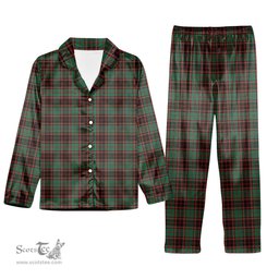 ScotsTee Shop Scottish Buchan Ancient Tartan Pajama Satin Velvet Flannel Pajama Set