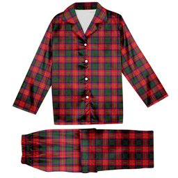ScotsTee Shop Scottish Belsches Tartan Pajama Satin Velvet Flannel Pajama Set