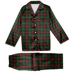 ScotsTee Shop Scottish Bryant Dalgleish Tartan Pajama Satin Velvet Flannel Pajama Set