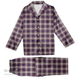 ScotsTee Shop Scottish Bruce of Kinnaird Dress (Dance) Tartan Pajama Satin Velvet Flannel Pajama Set