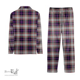 ScotsTee Shop Scottish Bruce of Kinnaird Dress (Dance) Tartan Pajama Satin Velvet Flannel Pajama Set