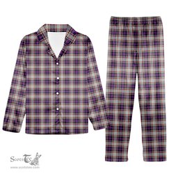 ScotsTee Shop Scottish Bruce of Kinnaird Dress (Dance) Tartan Pajama Satin Velvet Flannel Pajama Set