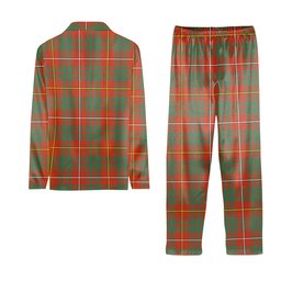 ScotsTee Shop Scottish Bruce Ancient Tartan Pajama Satin Velvet Flannel Pajama Set