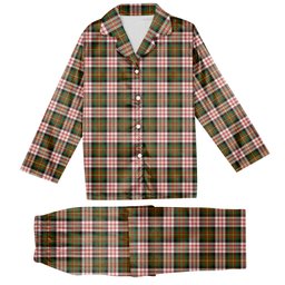 ScotsTee Shop Scottish Carnegie Dress Ancient Tartan Pajama Satin Velvet Flannel Pajama Set