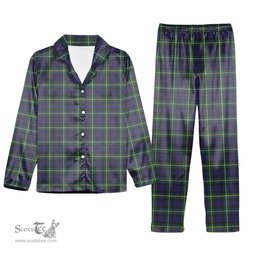 ScotsTee Shop Scottish Campbell Argyll Modern Tartan Pajama Satin Velvet Flannel Pajama Set
