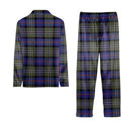ScotsTee Shop Scottish Clan Logan Society International Tartan Pajama Satin Velvet Flannel Pajama Set