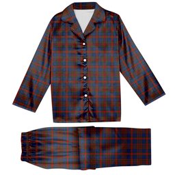 ScotsTee Shop Scottish Carnegie 3 Tartan Pajama Satin Velvet Flannel Pajama Set