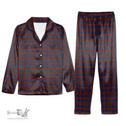 ScotsTee Shop Scottish Carnegie 3 Tartan Pajama Satin Velvet Flannel Pajama Set