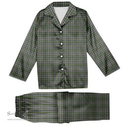 ScotsTee Shop Scottish Cape Breton Island Canada Tartan Pajama Satin Velvet Flannel Pajama Set