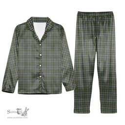 ScotsTee Shop Scottish Cape Breton Island Canada Tartan Pajama Satin Velvet Flannel Pajama Set