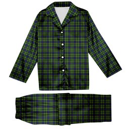 ScotsTee Shop Scottish Campbell of Breadalbane Modern Tartan Pajama Satin Velvet Flannel Pajama Set