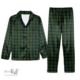 ScotsTee Shop Scottish Campbell of Breadalbane Modern Tartan Pajama Satin Velvet Flannel Pajama Set