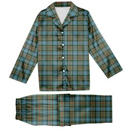 ScotsTee Shop Scottish Cathcart SC Tartan Pajama Satin Velvet Flannel Pajama Set