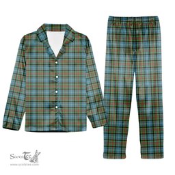 ScotsTee Shop Scottish Cathcart SC Tartan Pajama Satin Velvet Flannel Pajama Set