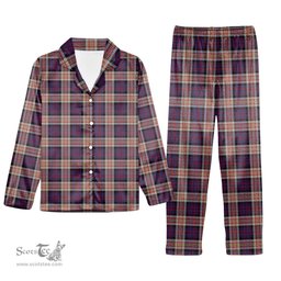 ScotsTee Shop Scottish Carnegie 2 Tartan Pajama Satin Velvet Flannel Pajama Set