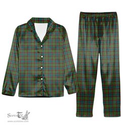 ScotsTee Shop Scottish Cunningham Hunting Ancient Tartan Pajama Satin Velvet Flannel Pajama Set