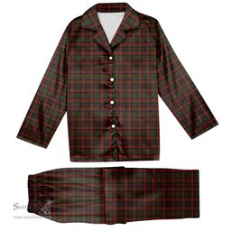 ScotsTee Shop Scottish Cumming 1850 Tartan Pajama Satin Velvet Flannel Pajama Set