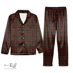 ScotsTee Shop Scottish Cumming 1850 Tartan Pajama Satin Velvet Flannel Pajama Set