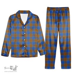 ScotsTee Shop Scottish Carlisle Ancient Tartan Pajama Satin Velvet Flannel Pajama Set