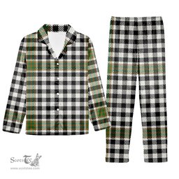 ScotsTee Shop Scottish Burns Check Ancient Tartan Pajama Satin Velvet Flannel Pajama Set