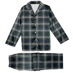 ScotsTee Shop Scottish Campbell of Lochnell Dress Tartan Pajama Satin Velvet Flannel Pajama Set