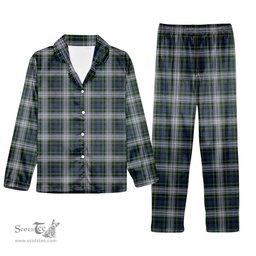 ScotsTee Shop Scottish Campbell of Lochnell Dress Tartan Pajama Satin Velvet Flannel Pajama Set