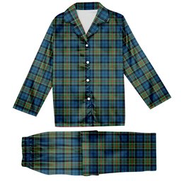 ScotsTee Shop Scottish Colquhoun Ancient Tartan Pajama Satin Velvet Flannel Pajama Set