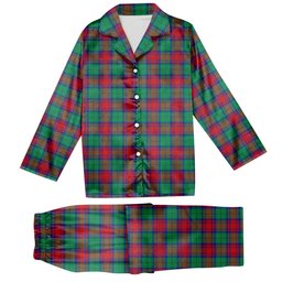 ScotsTee Shop Scottish Cranstoun Dress Modern Tartan Pajama Satin Velvet Flannel Pajama Set