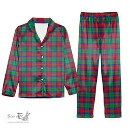 ScotsTee Shop Scottish Cranstoun Dress Modern Tartan Pajama Satin Velvet Flannel Pajama Set