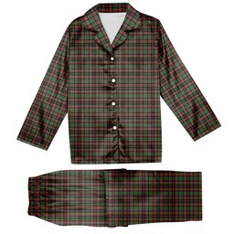 ScotsTee Shop Scottish Cumming Hunting Ancient Tartan Pajama Satin Velvet Flannel Pajama Set
